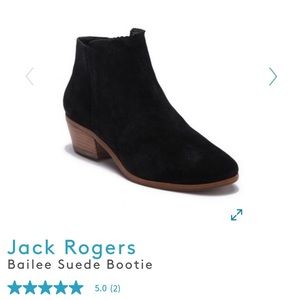 Jack Rogers Bailee Suede Black Booties